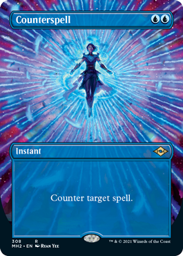 Counterspell (Borderless Alternate Art) [Modern Horizons 2] | Exor Games Truro