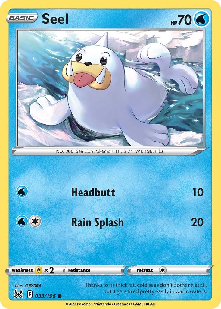 Seel (033/196) [Sword & Shield: Lost Origin] | Exor Games Truro