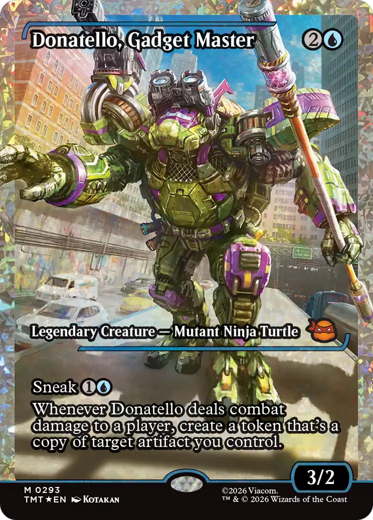Donatello, Gadget Master (Showcase) (Fracture Foil) [Teenage Mutant Ninja Turtles] | Exor Games Truro
