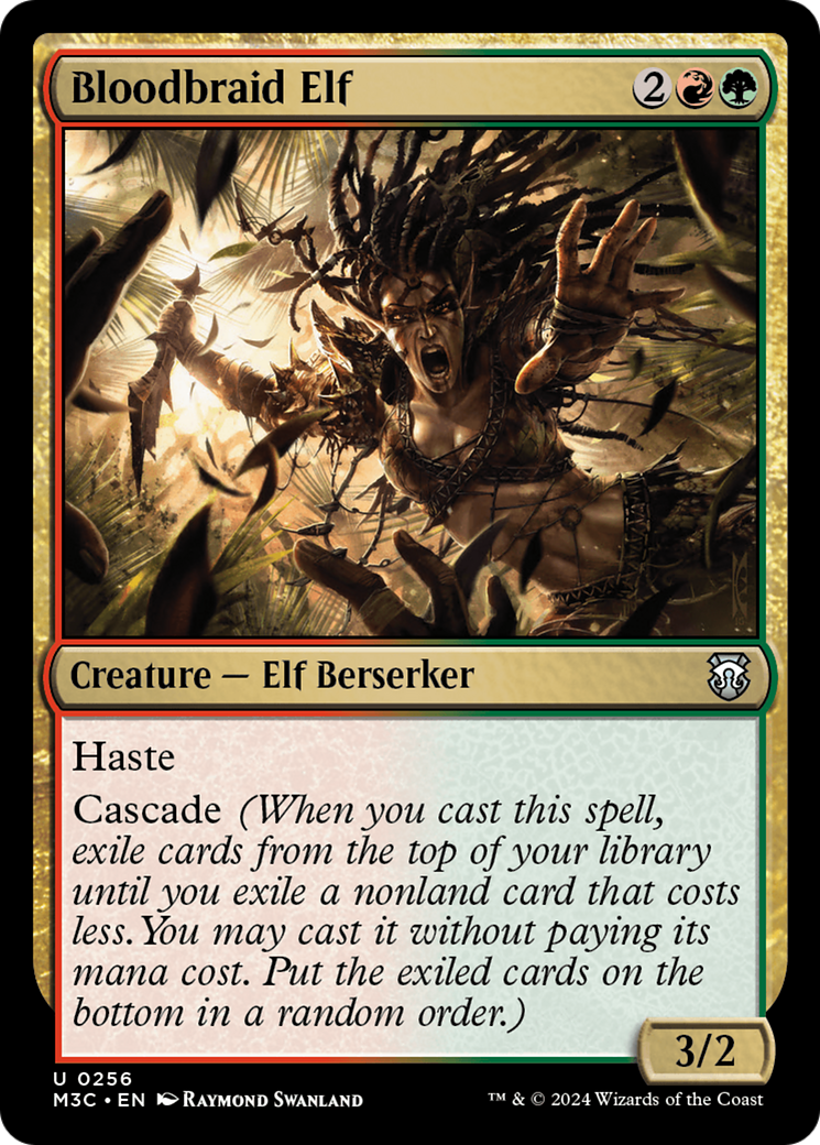 Bloodbraid Elf (Ripple Foil) [Modern Horizons 3 Commander] | Exor Games Truro