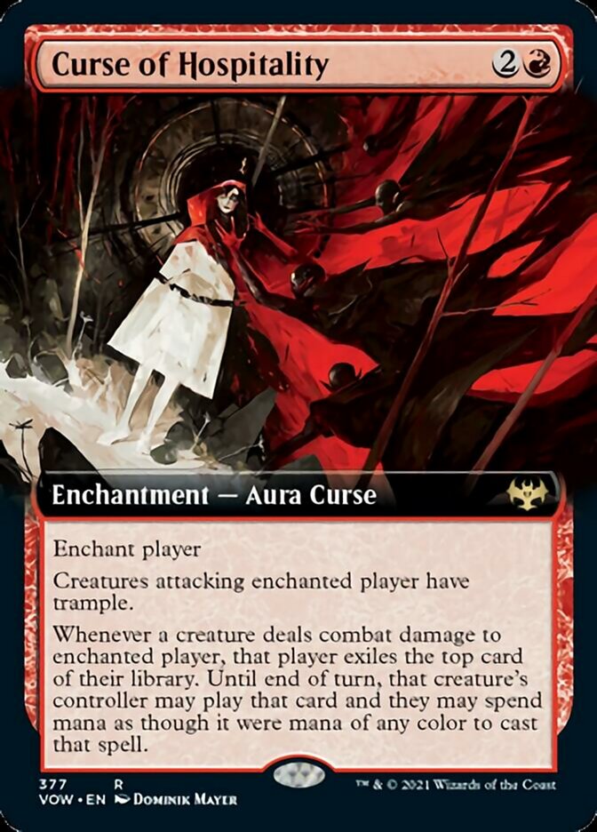 Curse of Hospitality (Extended Art) [Innistrad: Crimson Vow] | Exor Games Truro