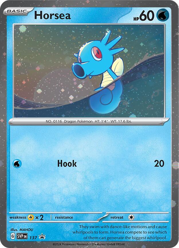 Horsea (SVP137) (Cosmo Holo) [Scarlet & Violet: Black Star Promos] | Exor Games Truro