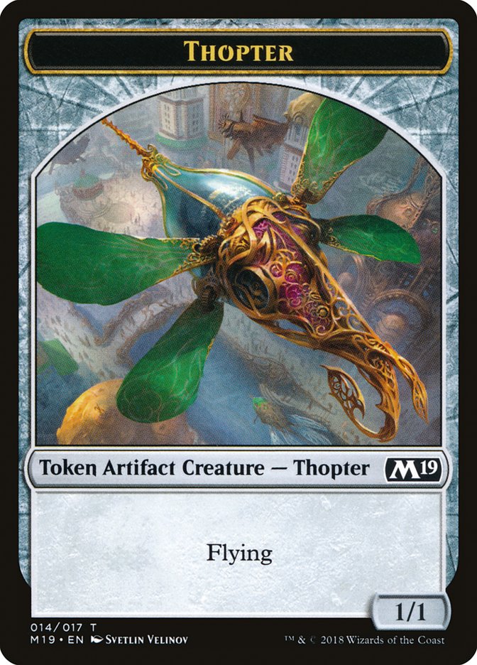 Goblin // Thopter Double-Sided Token (Game Night) [Core Set 2019 Tokens] | Exor Games Truro