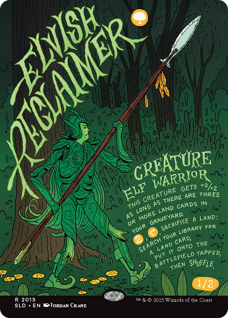 Elvish Reclaimer (Rainbow Foil) [Secret Lair Drop Series] | Exor Games Truro