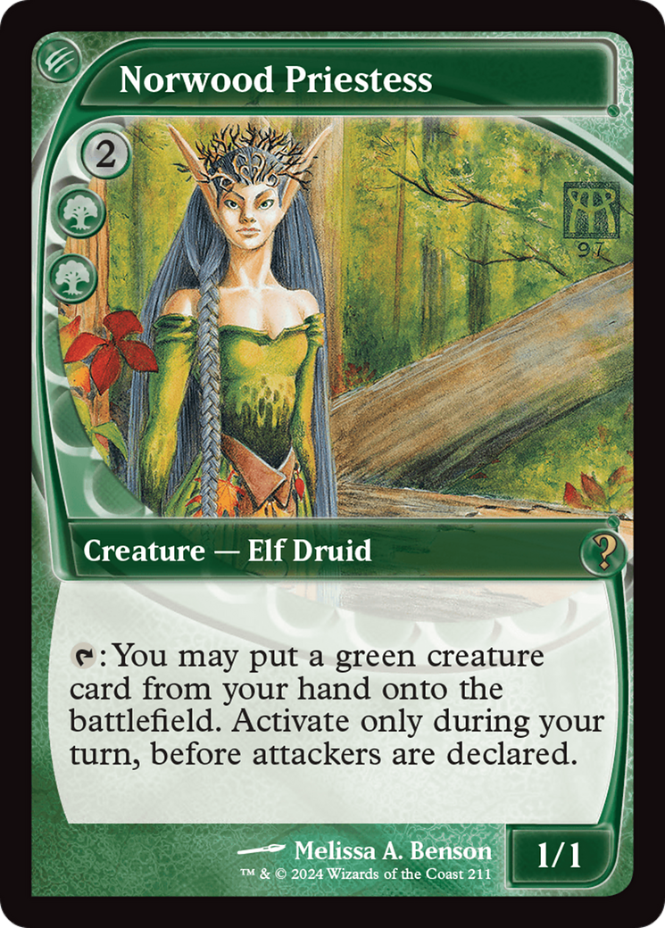 Norwood Priestess (Future Sight) [Mystery Booster 2] | Exor Games Truro