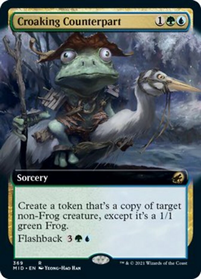 Croaking Counterpart (Extended Art) [Innistrad: Midnight Hunt] | Exor Games Truro