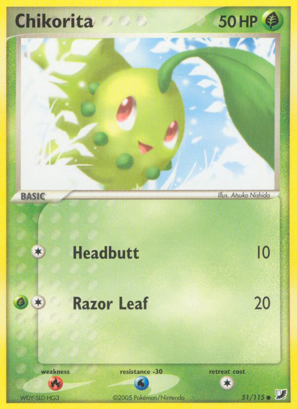 Chikorita (51/115) [EX: Unseen Forces] | Exor Games Truro