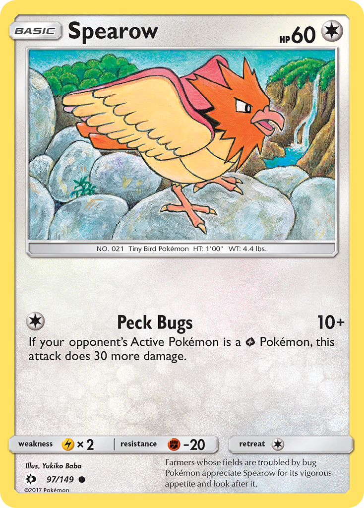 Spearow (97/149) [Sun & Moon: Base Set] | Exor Games Truro