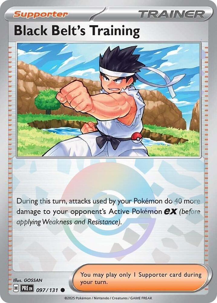 Black Belt's Training (097/131) (Poke Ball Pattern) [Scarlet & Violet: Prismatic Evolutions] | Exor Games Truro