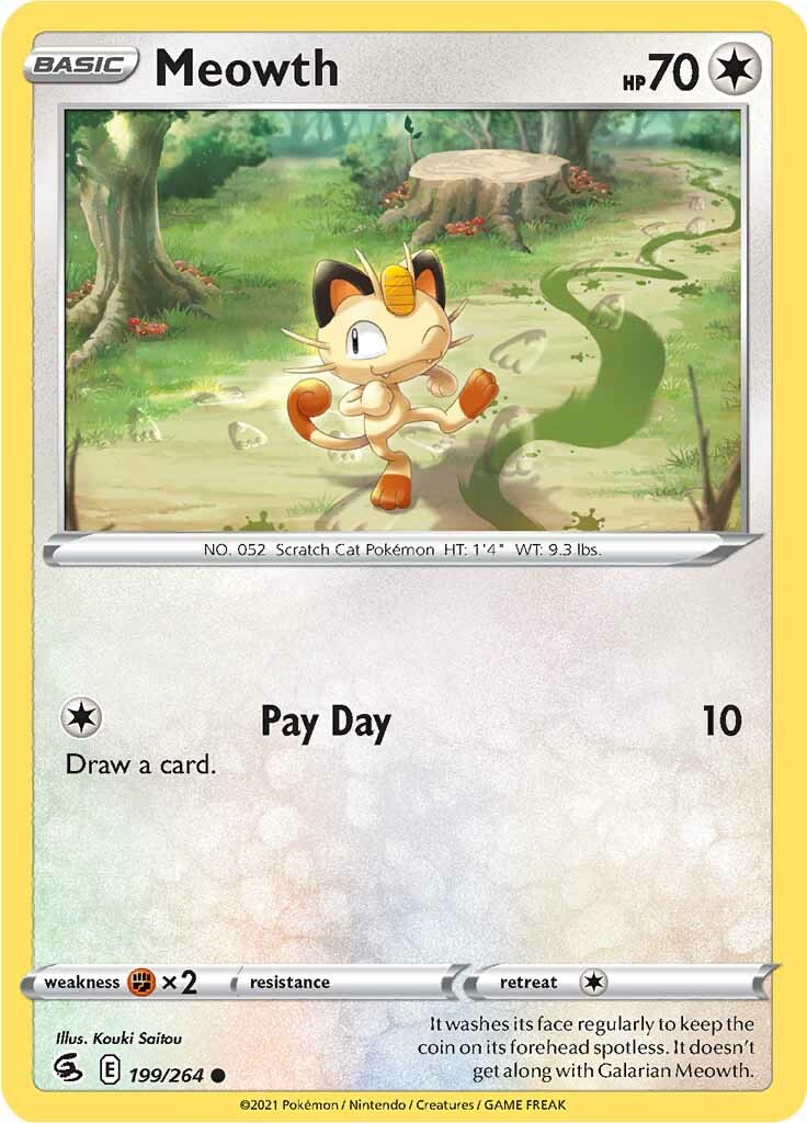 Meowth (199/264) [Sword & Shield: Fusion Strike] | Exor Games Truro