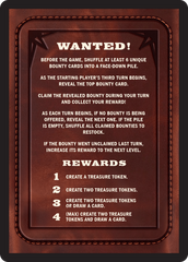 Bounty: The Outsider // Bounty Rules Double-Sided Token [Outlaws of Thunder Junction Commander Tokens] | Exor Games Truro