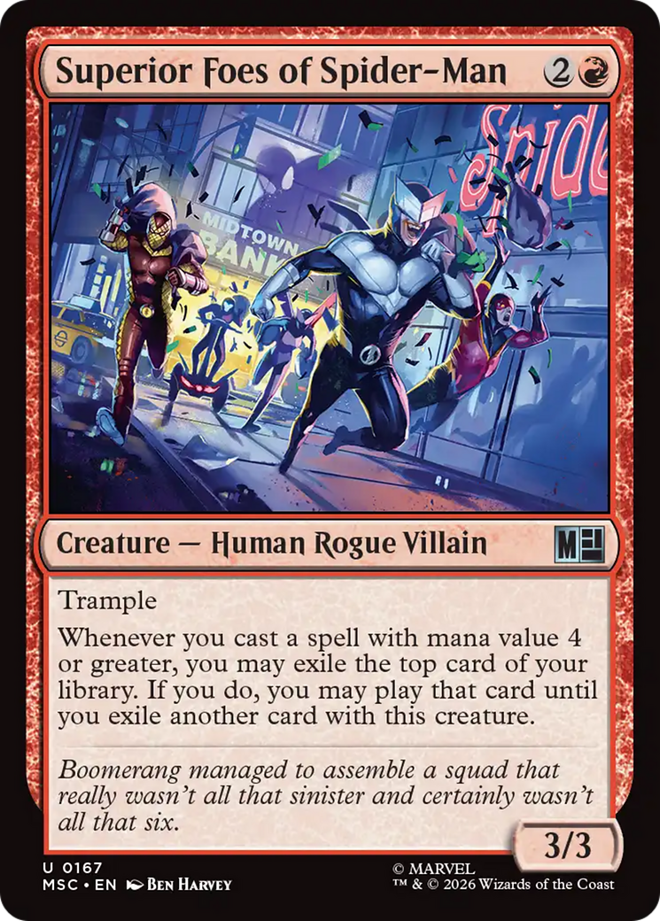 Superior Foes of Spider-Man (Surge Foil) [Marvel Super Heroes Commander] | Exor Games Truro
