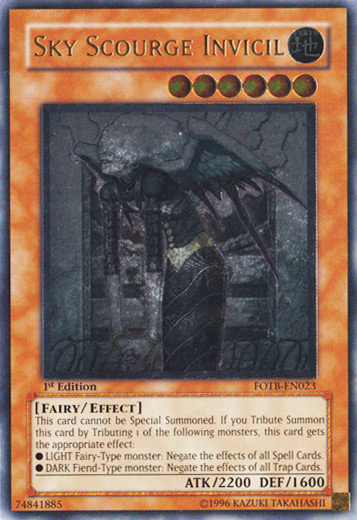 Sky Scourge Invicil [FOTB-EN023] Ultimate Rare | Exor Games Truro