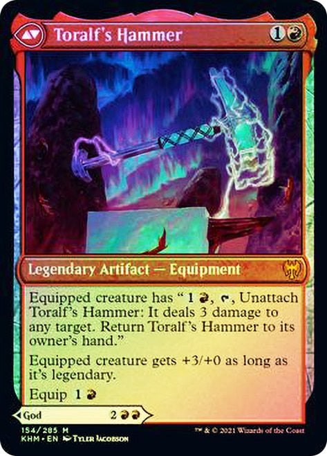 Toralf, God of Fury // Toralf's Hammer [Kaldheim Prerelease Promos] | Exor Games Truro