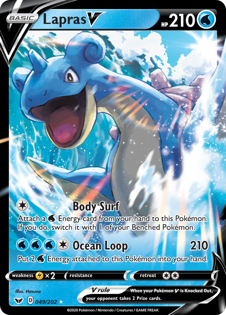 Lapras V (049/202) [Sword & Shield: Base Set] | Exor Games Truro