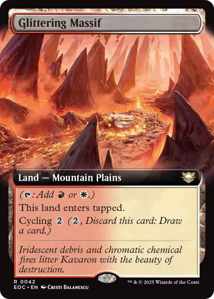 Glittering Massif (Extended Art) [Edge of Eternities Commander] | Exor Games Truro