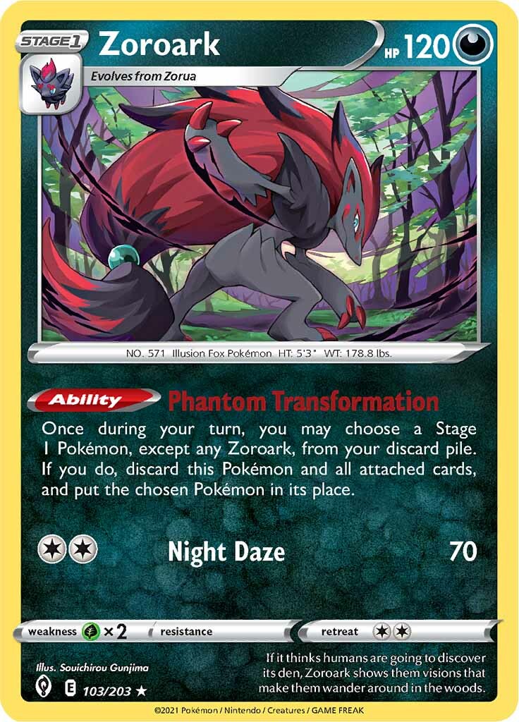 Zoroark (103/203) [Sword & Shield: Evolving Skies] | Exor Games Truro