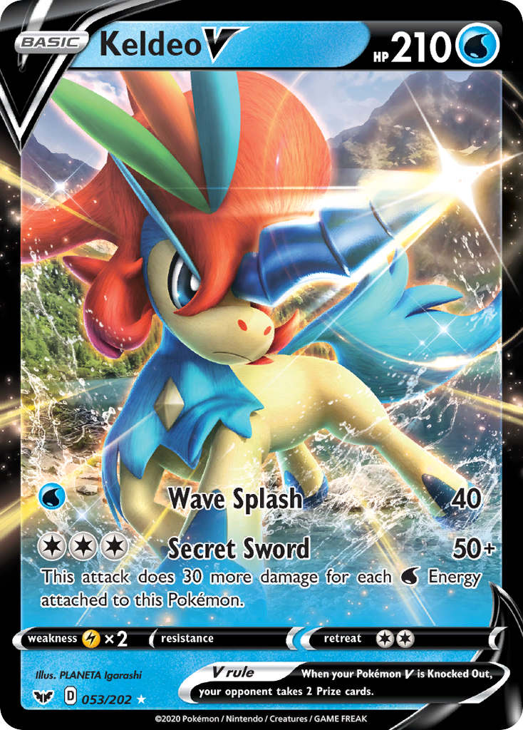 Keldeo V (053/202) [Sword & Shield: Base Set] | Exor Games Truro