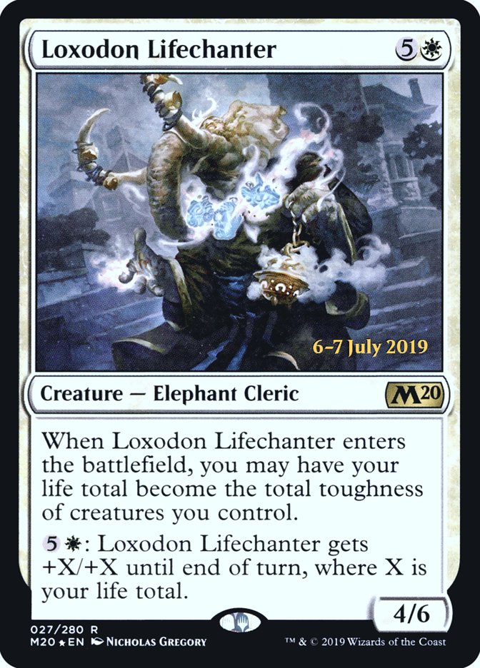 Loxodon Lifechanter [Core Set 2020 Prerelease Promos] | Exor Games Truro