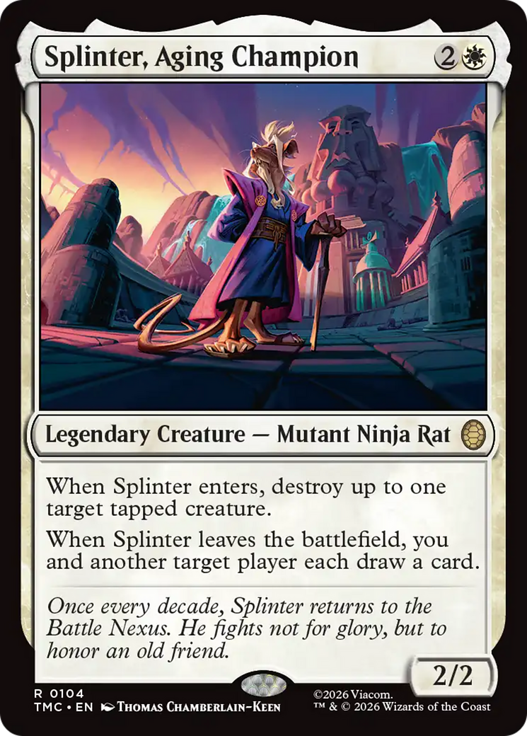 Splinter, Aging Champion [Teenage Mutant Ninja Turtles Commander] | Exor Games Truro