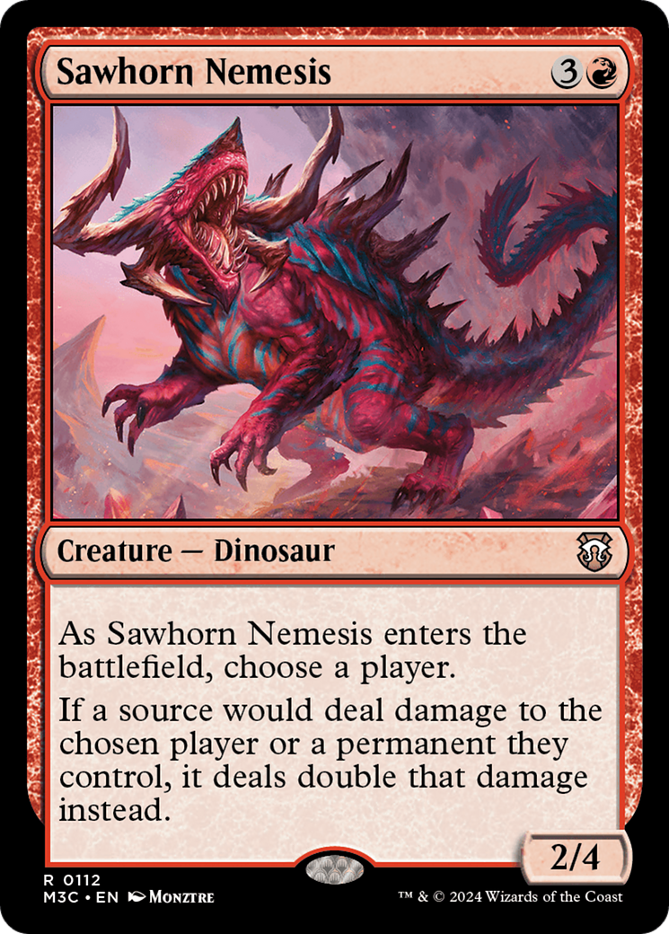 Sawhorn Nemesis [Modern Horizons 3 Commander] | Exor Games Truro