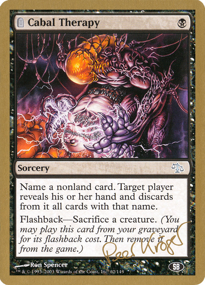 Cabal Therapy (Peer Kroger) (SB) [World Championship Decks 2003] | Exor Games Truro