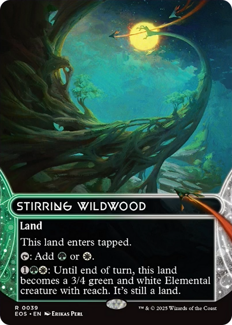 Stirring Wildwood (0039) (Borderless) [Edge of Eternities: Stellar Sights] | Exor Games Truro