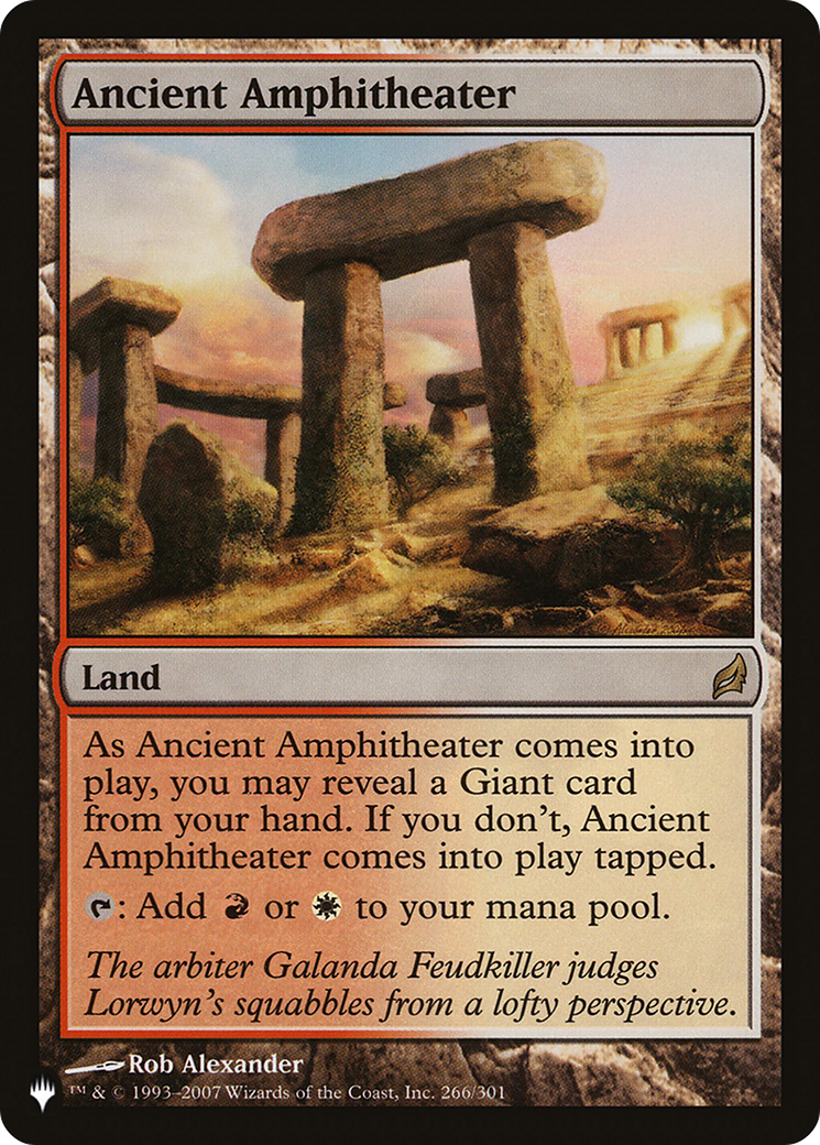 Ancient Amphitheater (LRW) [The List] | Exor Games Truro