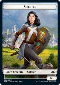 Soldier // Squirrel Double-Sided Token [Double Masters Tokens] | Exor Games Truro