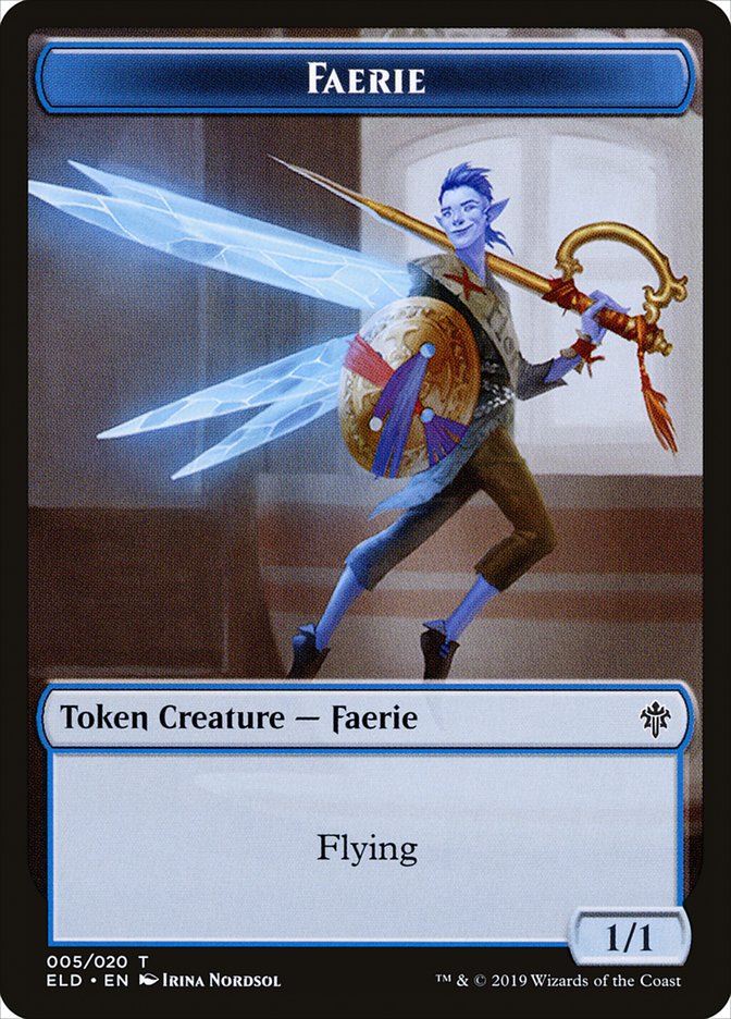 Faerie Token [Throne of Eldraine Tokens] | Exor Games Truro