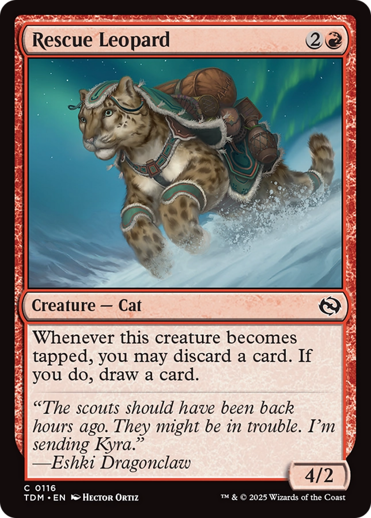 Rescue Leopard [Tarkir: Dragonstorm] | Exor Games Truro