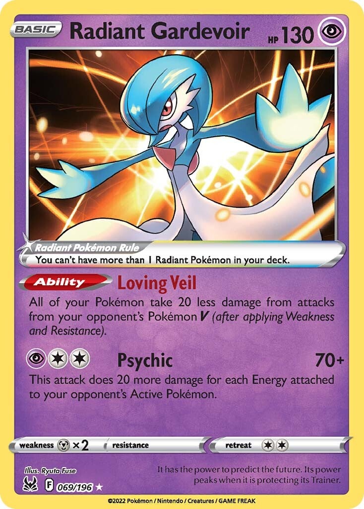 Radiant Gardevoir (069/196) [Sword & Shield: Lost Origin] | Exor Games Truro