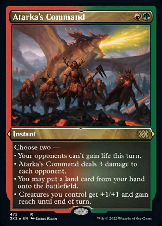 Atarka's Command (Foil Etched) [Double Masters 2022] | Exor Games Truro