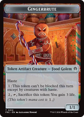 Gingerbrute // Myr Double-Sided Token [Reality Fracture Commander Tokens] | Exor Games Truro