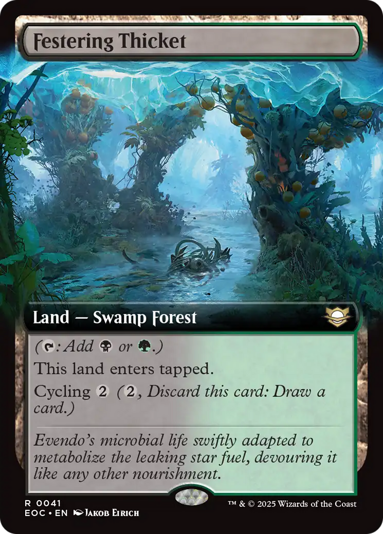 Festering Thicket (Extended Art) [Edge of Eternities Commander] | Exor Games Truro
