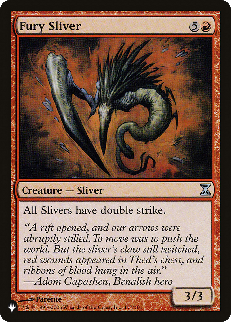 Fury Sliver [The List Reprints] | Exor Games Truro