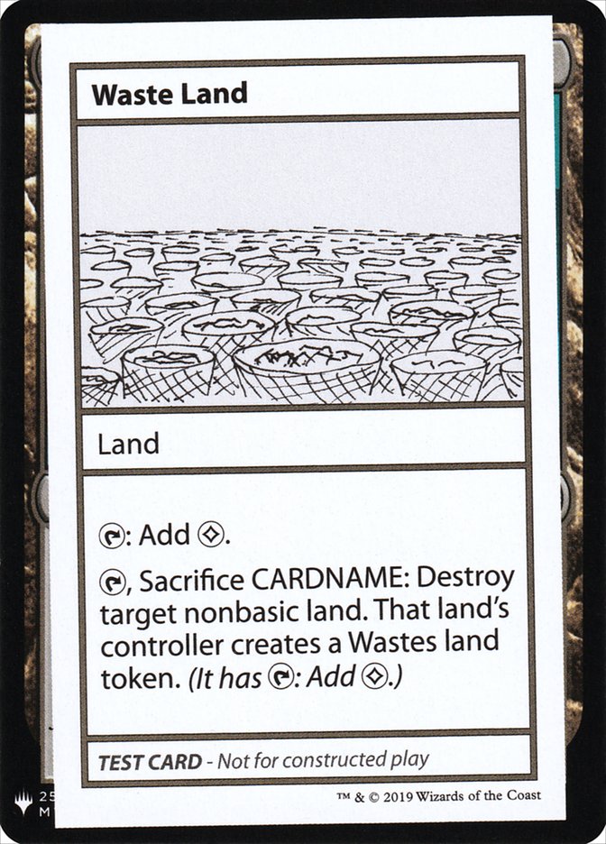 Waste Land [Mystery Booster Playtest Cards] | Exor Games Truro