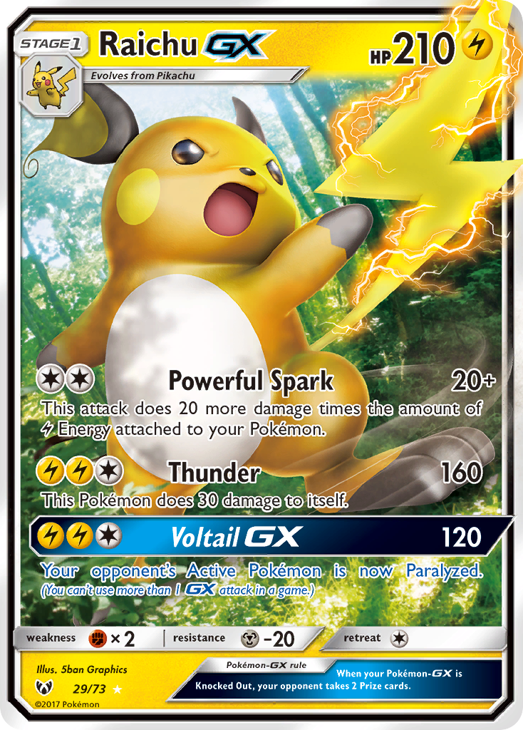 Raichu GX (29/73) [Sun & Moon: Shining Legends] | Exor Games Truro