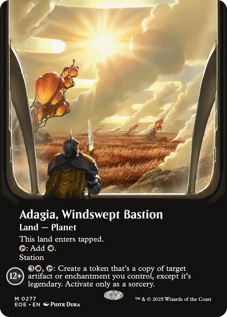 Adagia, Windswept Bastion (Borderless) [Edge of Eternities] | Exor Games Truro