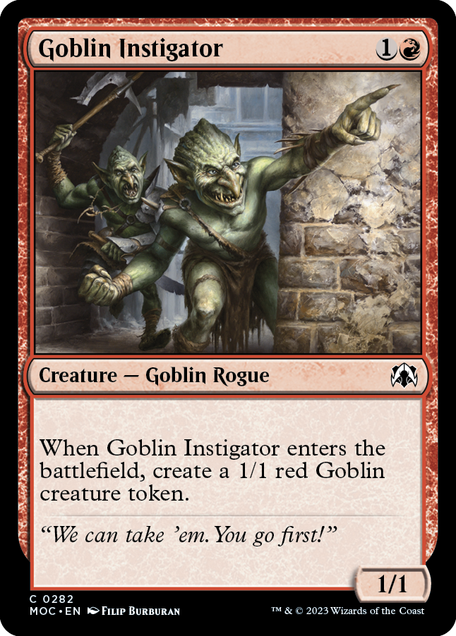 Goblin Instigator [March of the Machine Commander] | Exor Games Truro