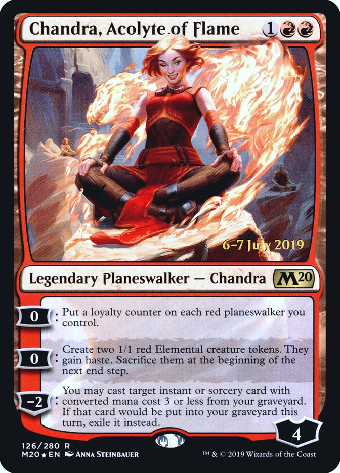 Chandra, Acolyte of Flame [Core Set 2020 Prerelease Promos] | Exor Games Truro