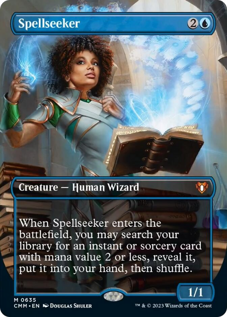 Spellseeker (Borderless Alternate Art) [Commander Masters] | Exor Games Truro