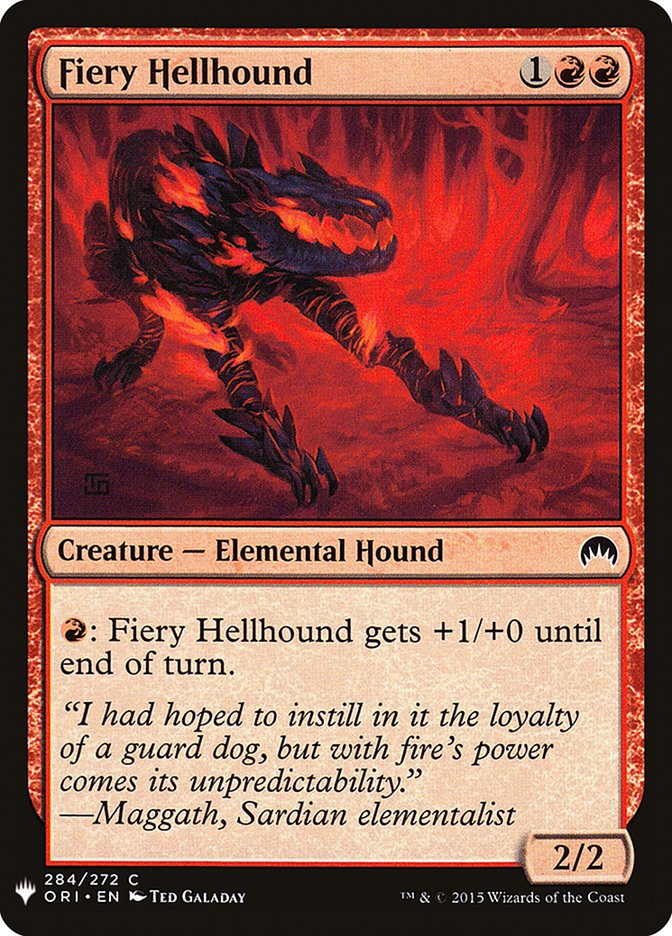 Fiery Hellhound [Mystery Booster] | Exor Games Truro