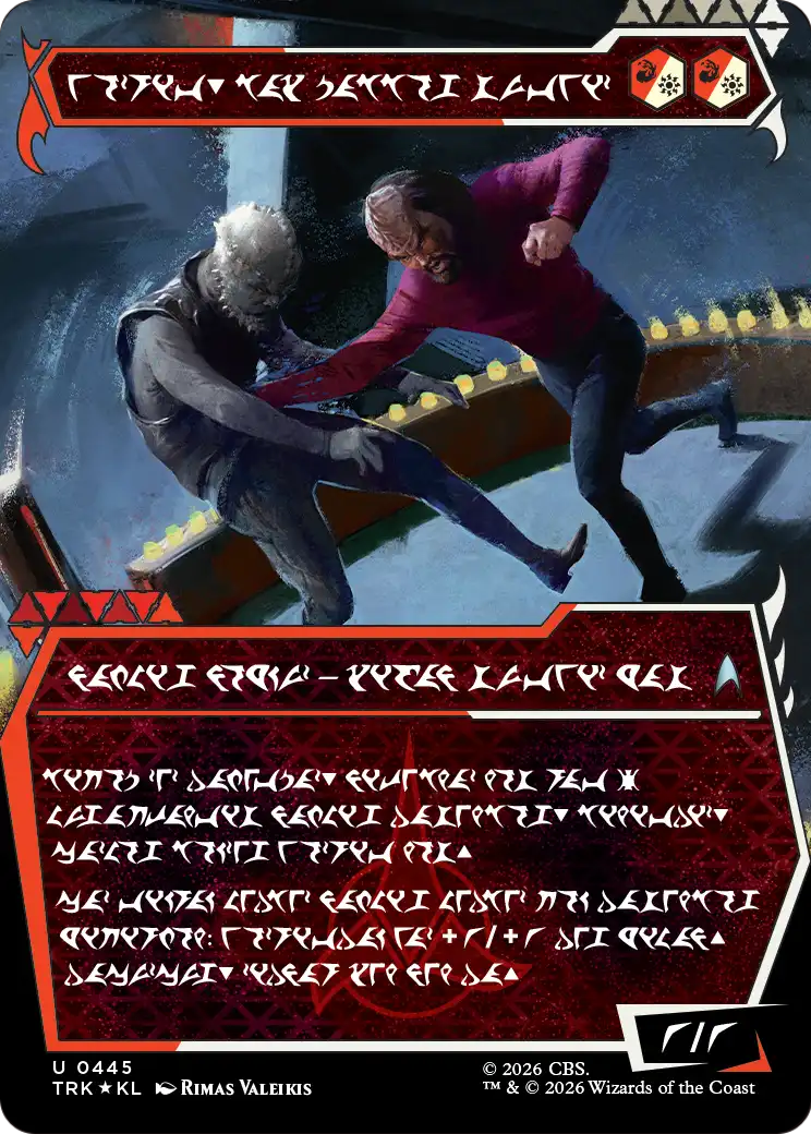 Worf, Honor-Bound Warrior (Showcase) (0445) (Klingon) [Star Trek] | Exor Games Truro