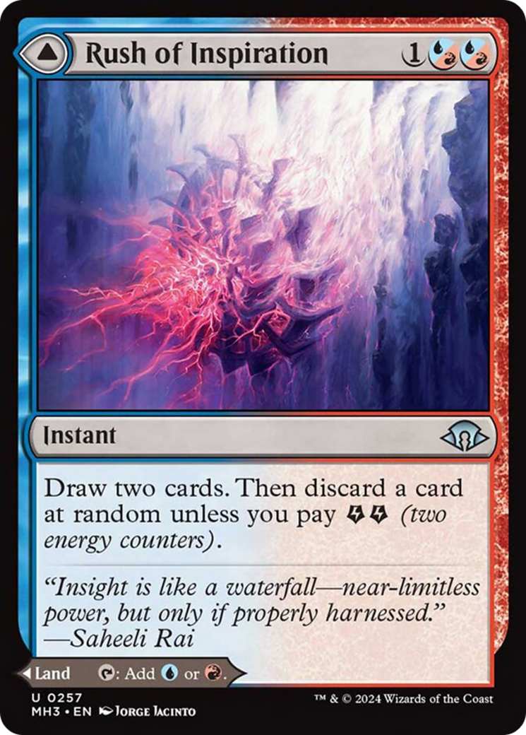 Rush of Inspiration // Crackling Falls [Modern Horizons 3] | Exor Games Truro