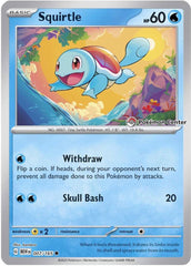 Squirtle (007/165) (Pokemon Center Exclusive) [Scarlet & Violet: Black Star Promos] | Exor Games Truro