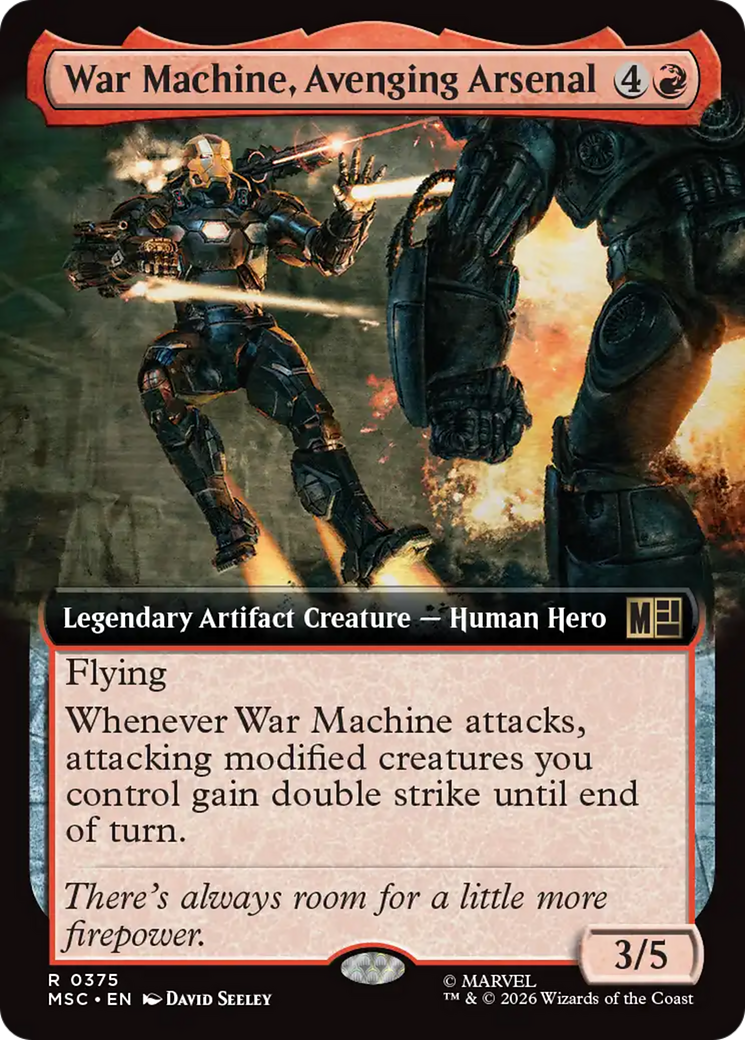 War Machine, Avenging Arsenal (Extended Art) [Marvel Super Heroes Commander] | Exor Games Truro
