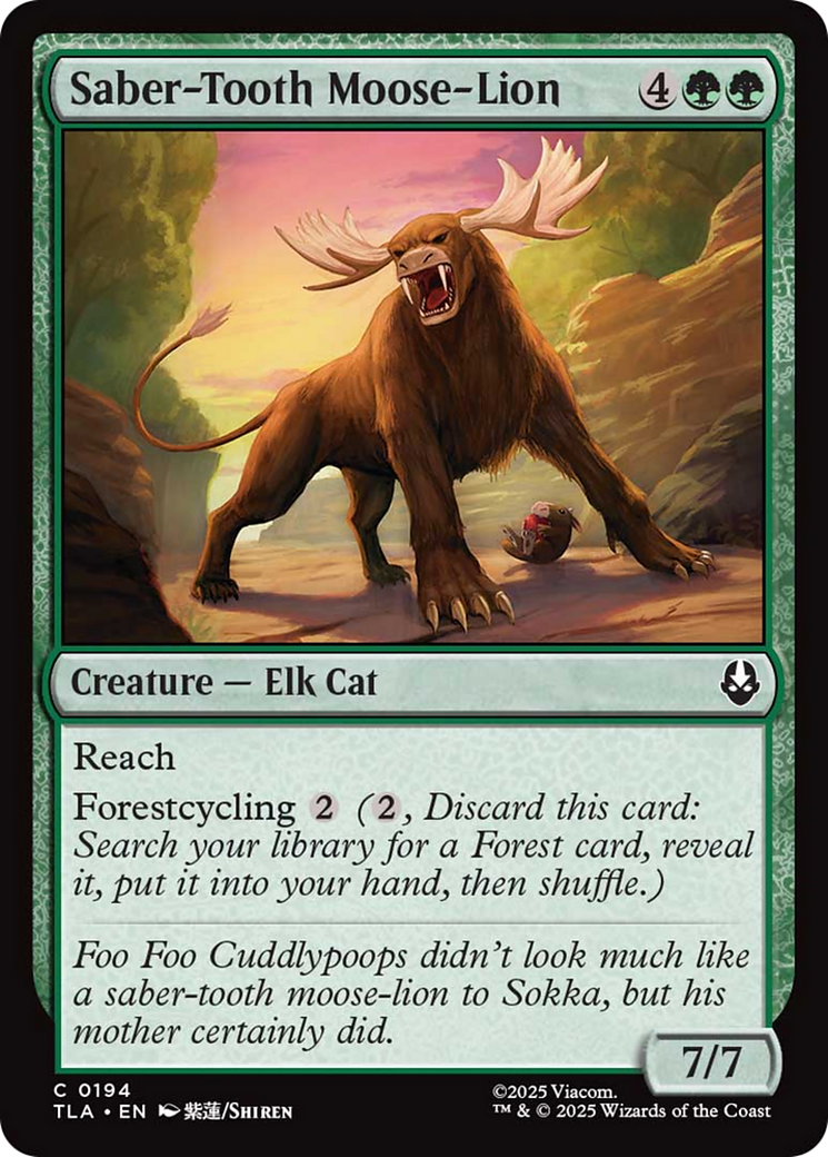 Saber-Tooth Moose-Lion [Avatar: The Last Airbender] | Exor Games Truro