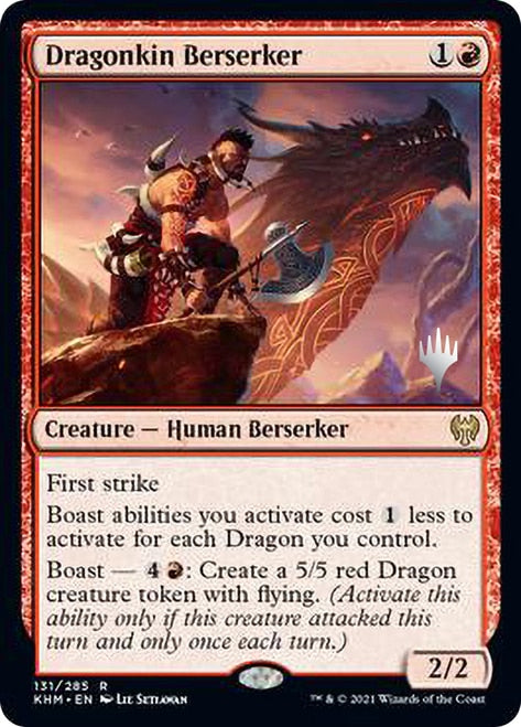 Dragonkin Berserker (Promo Pack) [Kaldheim Promos] | Exor Games Truro