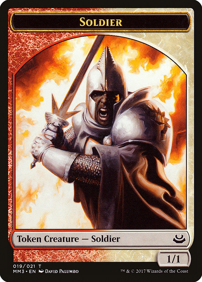Soldier Token (019/021) [Modern Masters 2017 Tokens] | Exor Games Truro